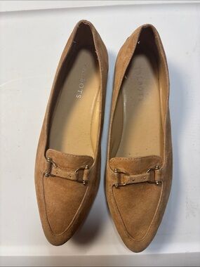 Talbots Suede camel colored flats